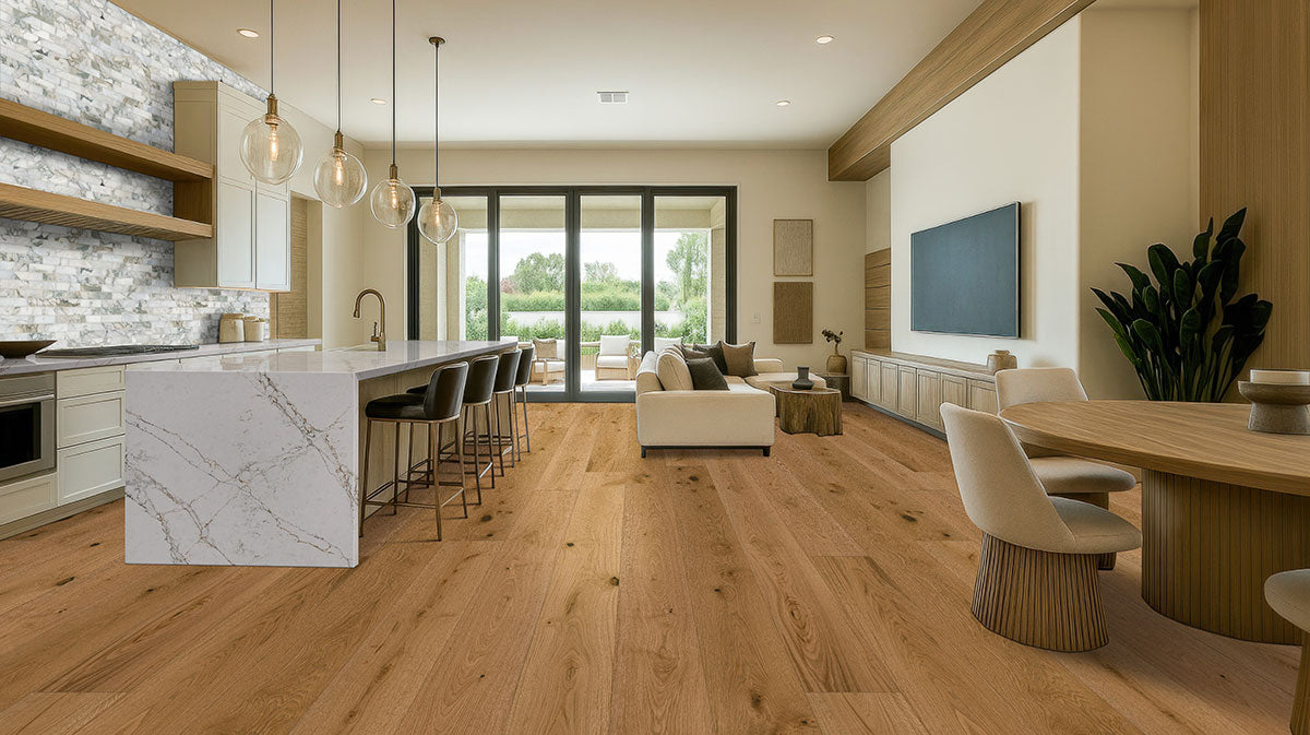 Mccarran Leander Oak 9.45 X 86.6 Engineered Hardwood Plank