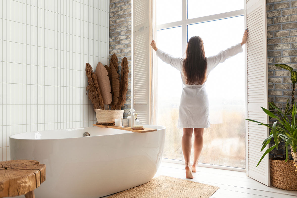 MSI Metro White 2" x 8" Glossy Subway Tile | Wall | Commercial & Residential | 11 sq ft/Box