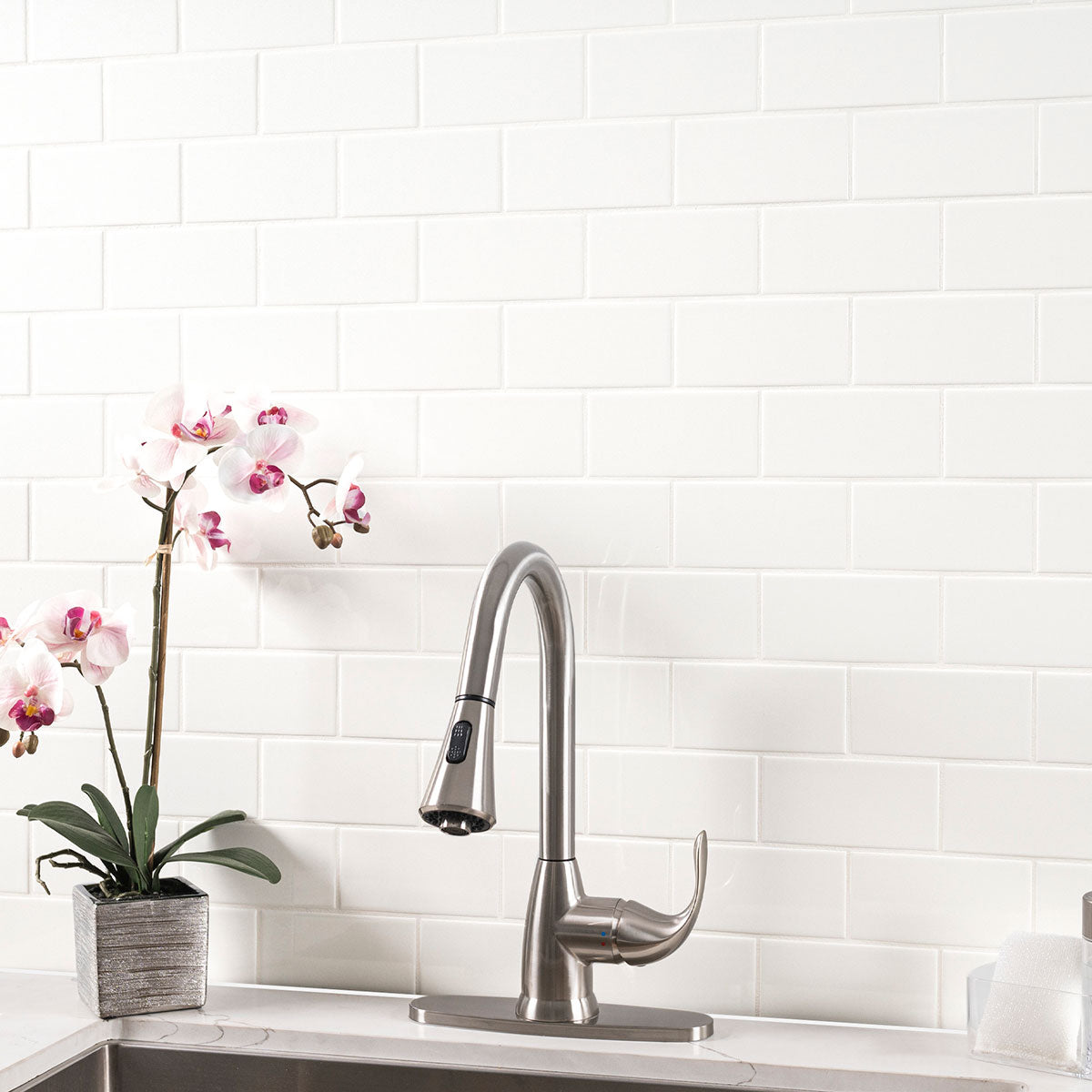 MSI Metro White 3" x 6" Glossy Subway Tile | Wall | Commercial & Residential | 17.68 sq ft/Box