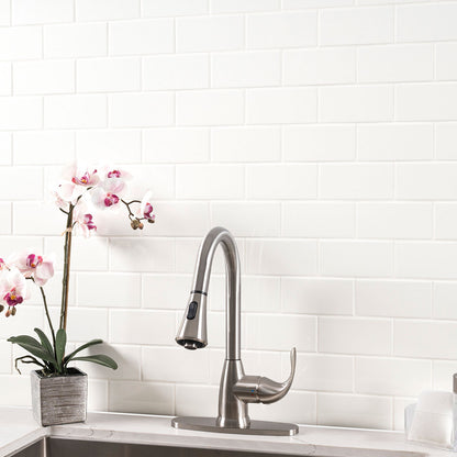 MSI Metro White 3" x 6" Glossy Subway Tile | Wall | Commercial & Residential | 17.68 sq ft/Box