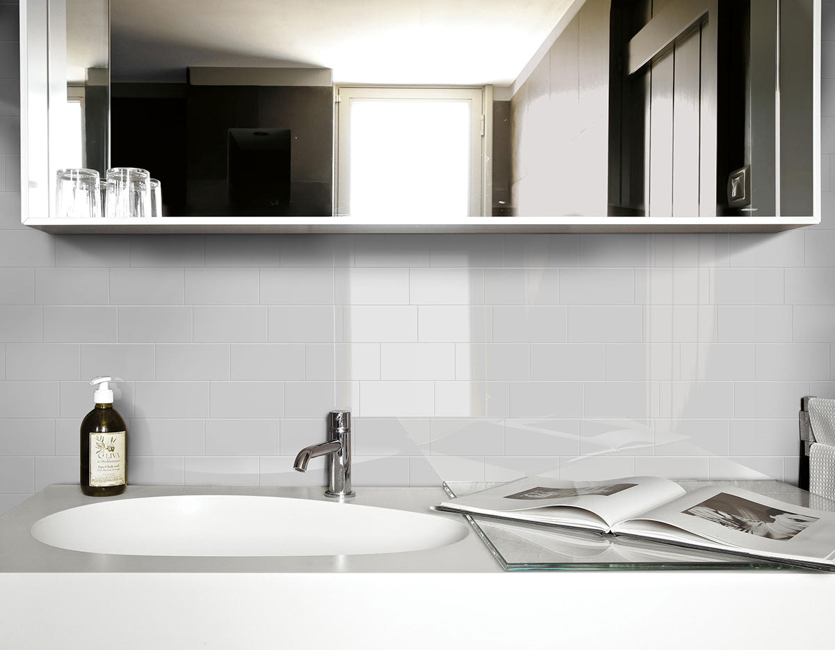 MSI Metro White 3" x 6" Glossy Subway Tile | Wall | Commercial & Residential | 17.68 sq ft/Box