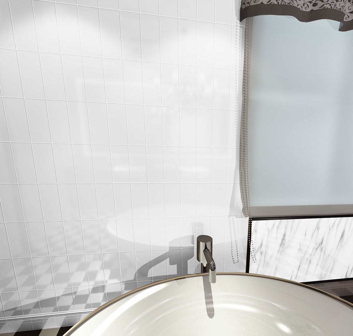 MSI Metro White 3" x 6" Glossy Subway Tile | Wall | Commercial & Residential | 17.68 sq ft/Box