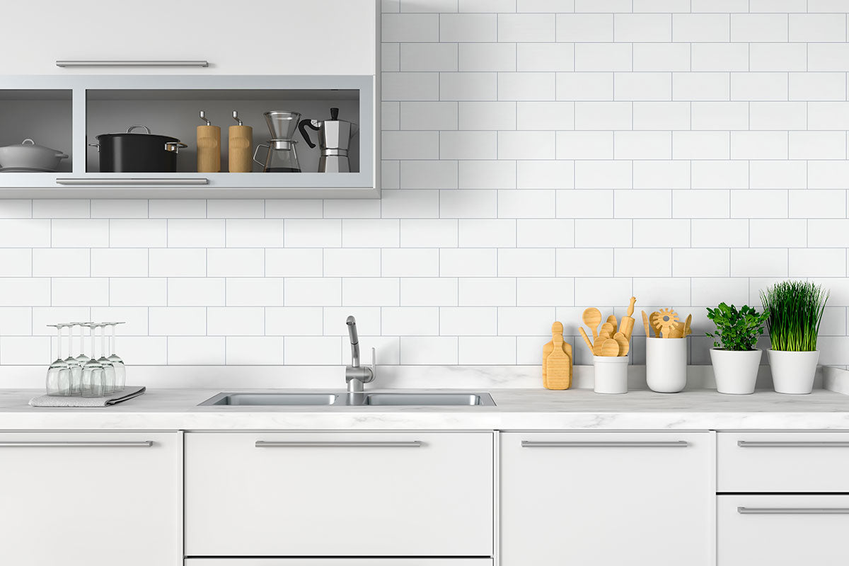 MSI Metro White 3" x 6" Glossy Subway Tile | Wall | Commercial & Residential | 17.68 sq ft/Box
