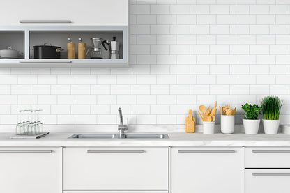 MSI Metro White 3" x 6" Glossy Subway Tile | Wall | Commercial & Residential | 17.68 sq ft/Box