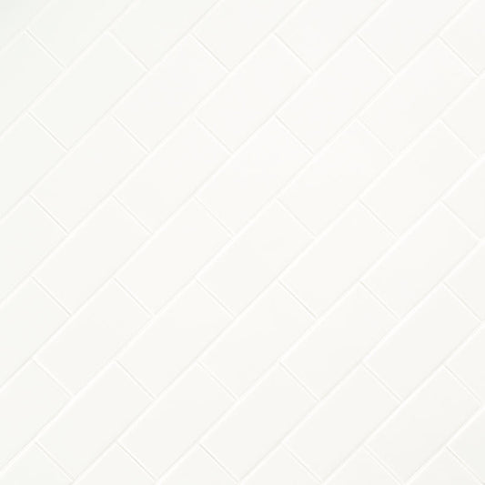 MSI Metro White 3" x 6" Glossy Subway Tile | Wall | Commercial & Residential | 17.68 sq ft/Box