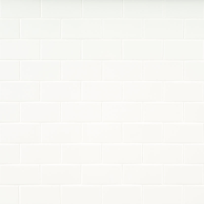 MSI Metro White 3" x 6" Glossy Subway Tile | Wall | Commercial & Residential | 17.68 sq ft/Box