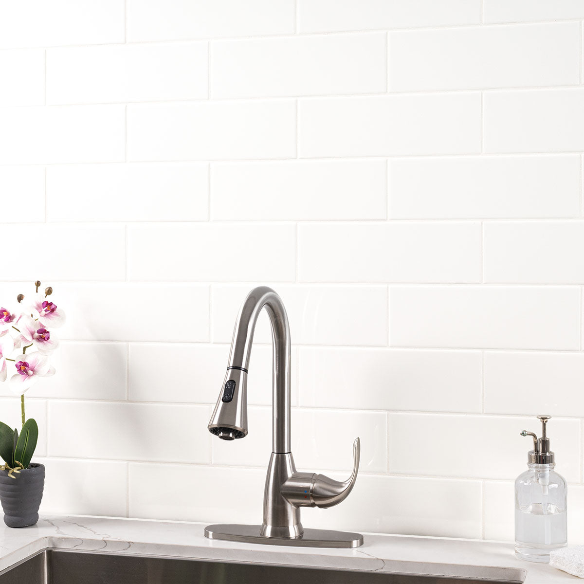 MSI Metro White 4" x 12" Glossy Subway Tile | Wall | Commercial & Residential | 13.32 sq ft/Box