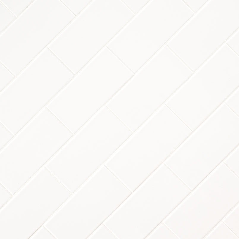 MSI Metro White 4" x 12" Glossy Subway Tile | Wall | Commercial & Residential | 13.32 sq ft/Box
