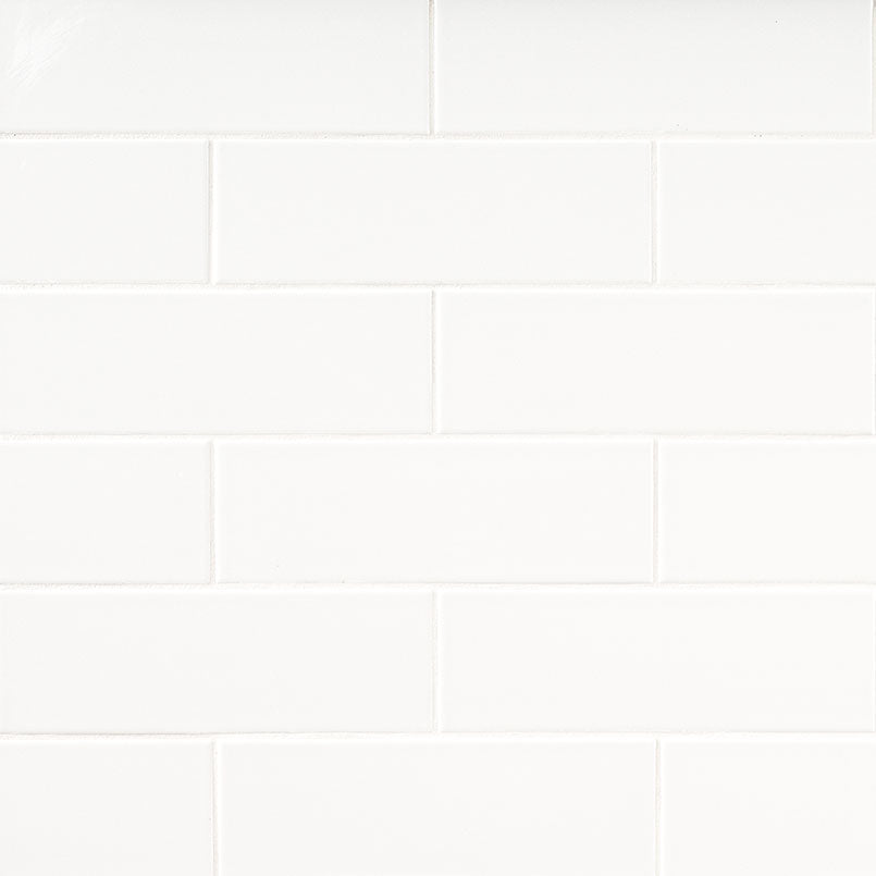 MSI Metro White 4" x 12" Glossy Subway Tile | Wall | Commercial & Residential | 13.32 sq ft/Box