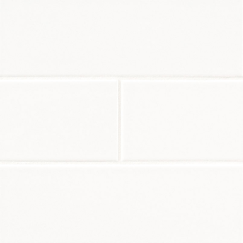 MSI Metro White 4" x 12" Glossy Subway Tile | Wall | Commercial & Residential | 13.32 sq ft/Box