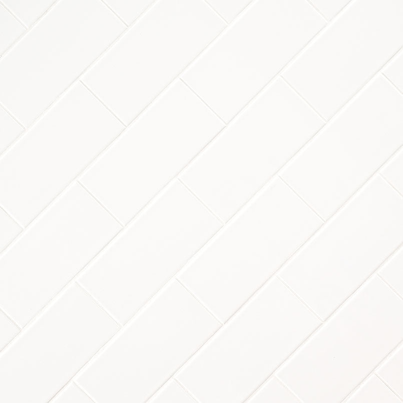 MSI Metro White 4" x 16" Glossy Subway Tile | Wall | Commercial & Residential | 11 sq ft/Box