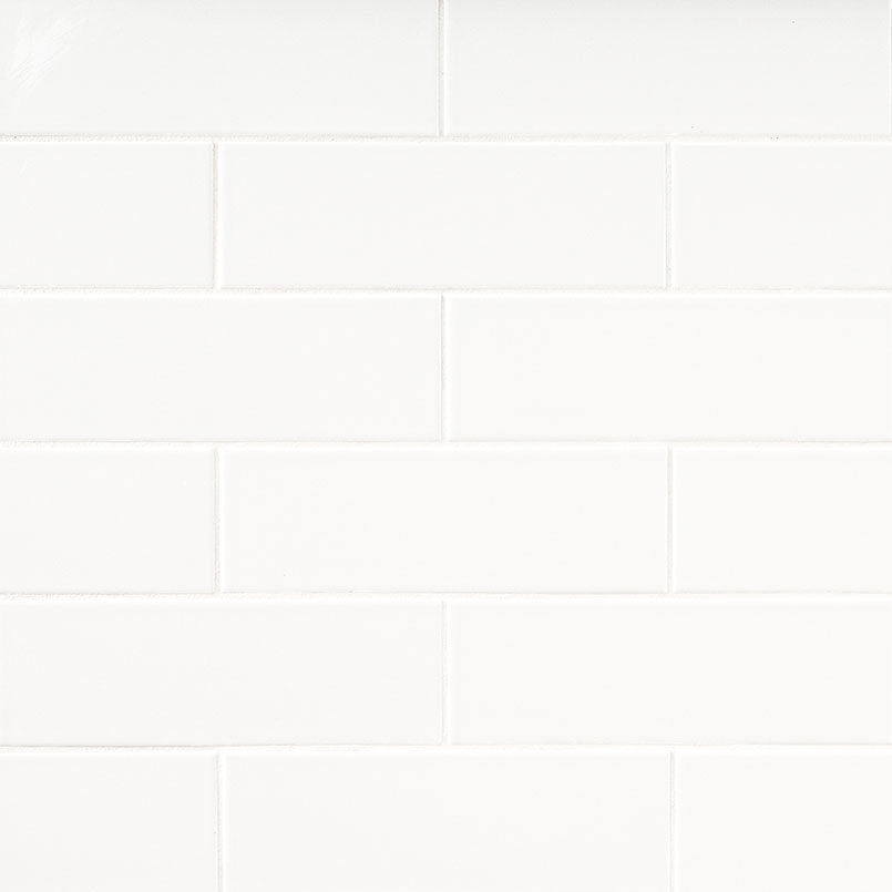 MSI Metro White 4" x 16" Glossy Subway Tile | Wall | Commercial & Residential | 11 sq ft/Box
