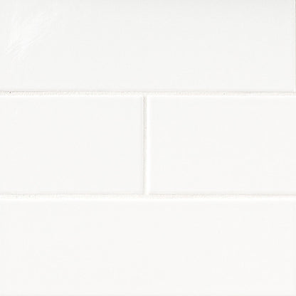 MSI Metro White 4" x 16" Glossy Subway Tile | Wall | Commercial & Residential | 11 sq ft/Box