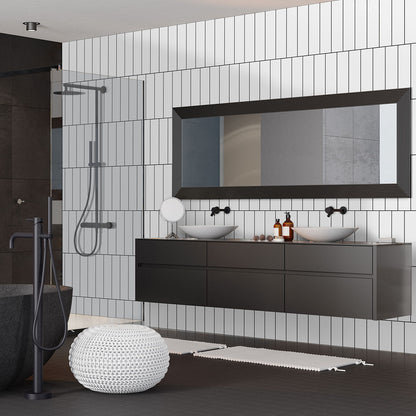 MSI Metro White 4" x 16" Glossy Subway Tile | Wall | Commercial & Residential | 11 sq ft/Box