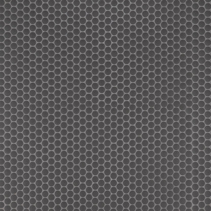 Nero Penny Round Matte Porcelain Mosaic