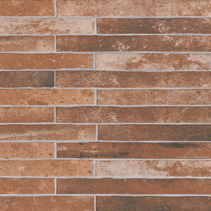Capella Red Brick 2x18 Matte Porcelain Wall & Floor Tile