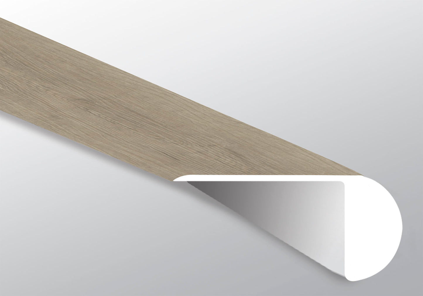 Laurel 2.23"x1.03"x94" Vinyl Overlapping Stair Nose