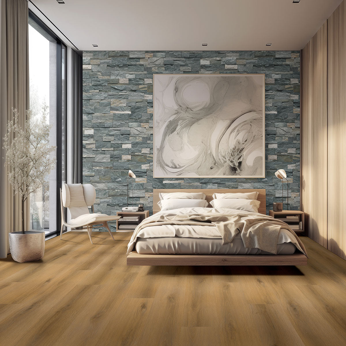 MSI Nove Scandi 9x48 Extra-Wide Waterproof Glue-Down Luxury Vinyl Plank (54.00 sq. ft./box)