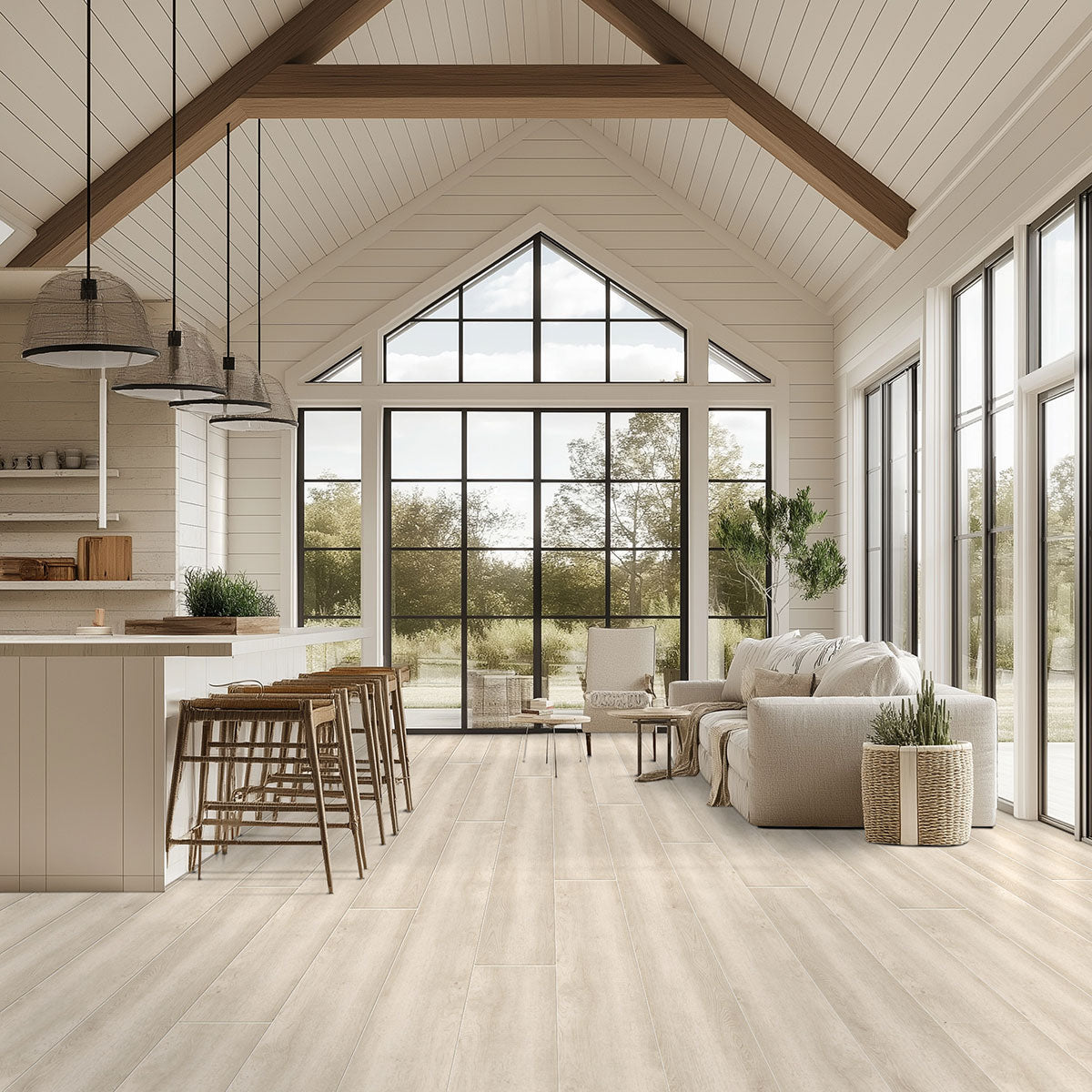 Shorecliffs Sunny Shake 9x87 Hybrid Rigid Core Flooring