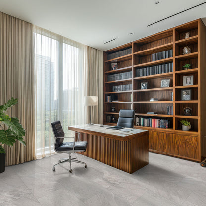 MSI Stowe Silver Dune 15" x 30" Matte Porcelain Tile | Traktion Collection