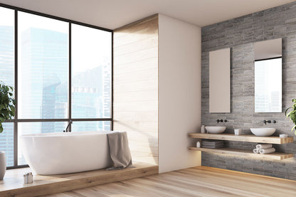 Capella Taupe Brick 2x18 Matte Porcelain Wall & Floor Tile