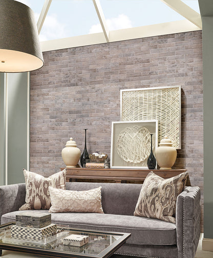 Capella Taupe Brick 2x10 Matte Porcelain Wall & Floor Tile