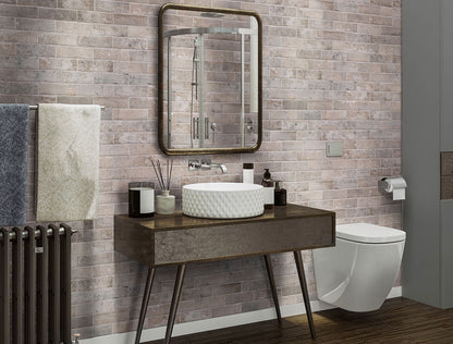 Capella Taupe Brick 2x10 Matte Porcelain Wall & Floor Tile