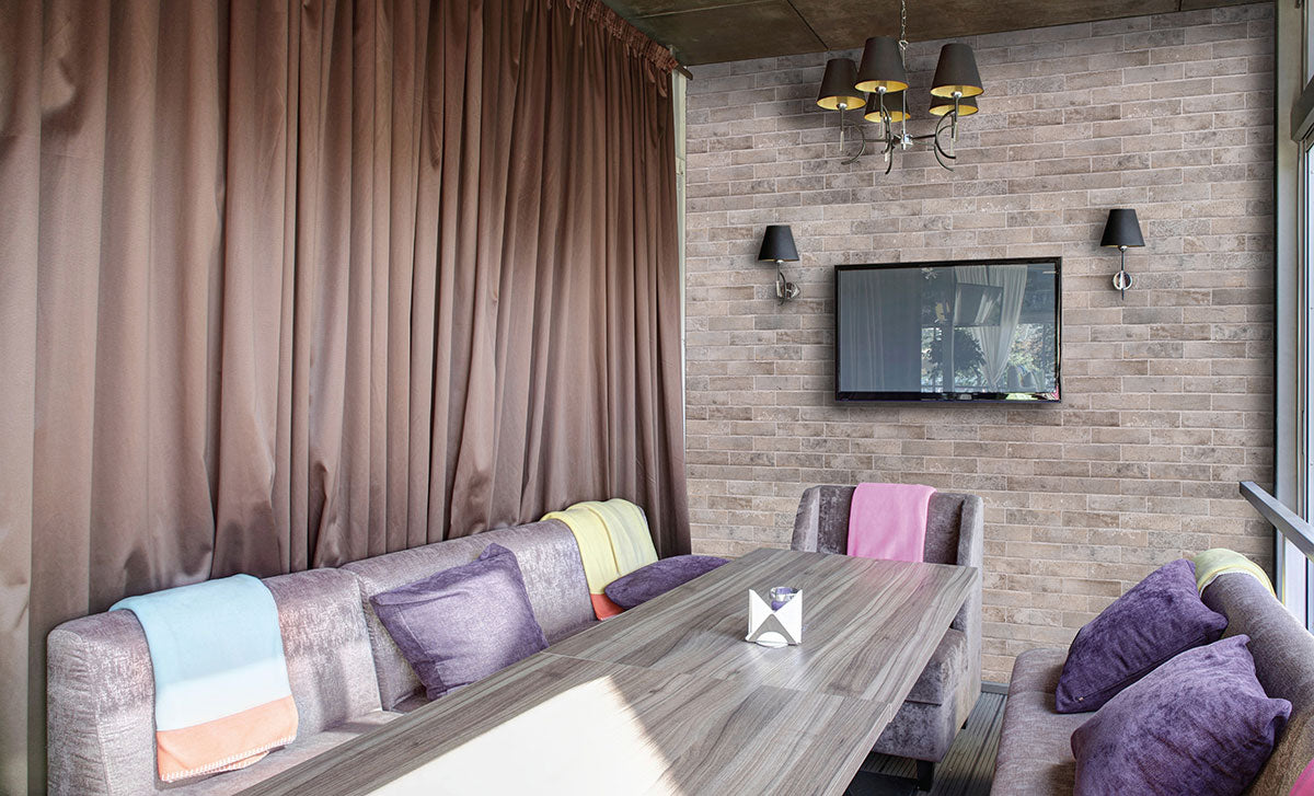 Capella Taupe Brick 2x10 Matte Porcelain Wall & Floor Tile