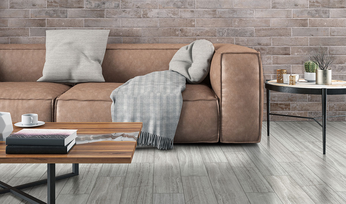 Capella Taupe Brick 2x10 Matte Porcelain Wall & Floor Tile