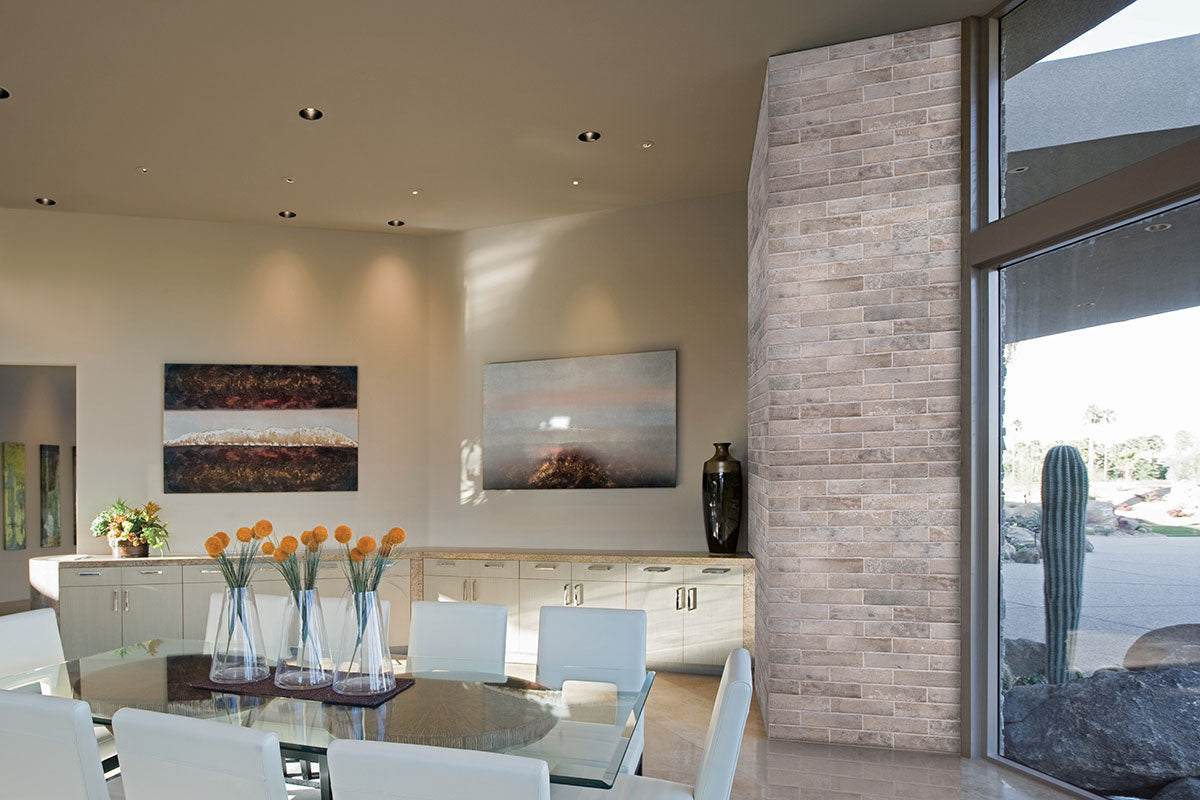 Capella Taupe Brick 2x10 Matte Porcelain Wall & Floor Tile