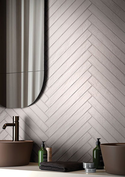 Capella White Brick 2x18 Matte Porcelain Wall & Floor Tile