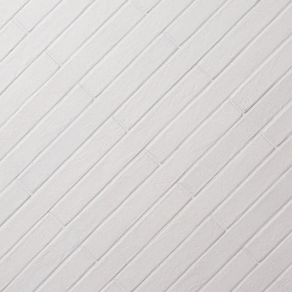 Capella White Brick 2x18 Matte Porcelain Wall & Floor Tile