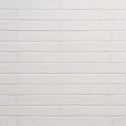 Capella White Brick 2x18 Matte Porcelain Wall & Floor Tile