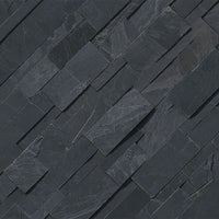 XL Premium Black 9x24 Split Face Marble Ledger Panel