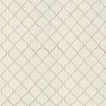 Domino Almond Glossy Arabesque Mosaic Tile