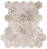 Kenzzi Mixana 7X8 Hexagon Matte Porcelain Mosaic Tile