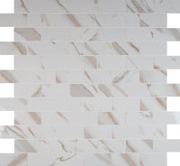Pietra Calacatta 2x4 Polished Mosaic Subway Tile