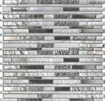 Adara Interlocking Pattern 8MM Glass Mosaic Tile