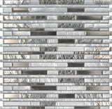 Adara Interlocking Pattern 8MM Glass Mosaic Tile