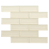 Antique White 2x6 Beveled Handcrafted Subway Tile