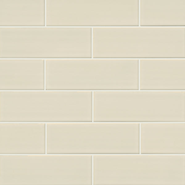 Antique White 4x12 Glossy Handcrafted Subway Tile