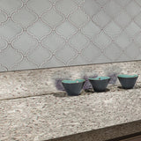Morning Fog Arabesque Glossy Ceramic Tile