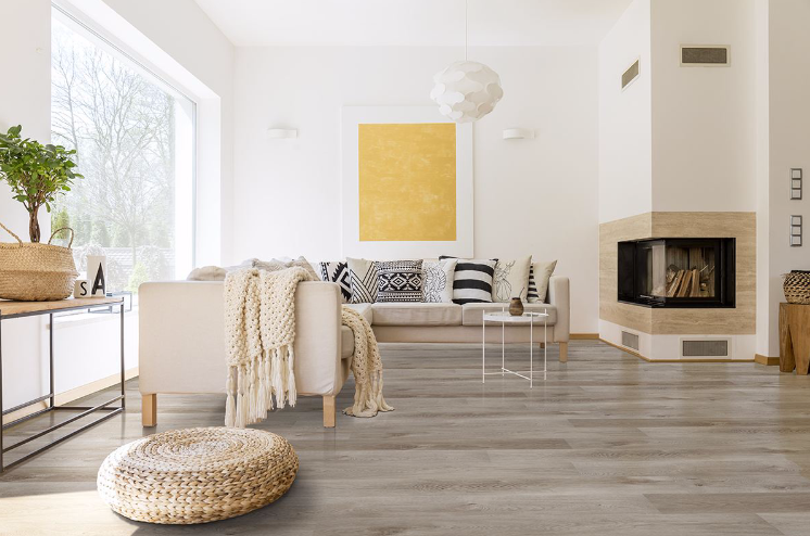 Prescott Whitfield Gray 7x48 Luxury Vinyl Tile