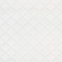 Retro Bianco White Arabesque 6mm Mosaic