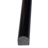 Absolute Black Pencil Molding 3/4x3/4x12 Polished