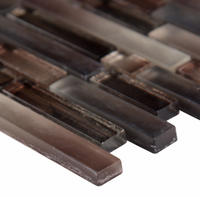 Akaya Copper Interlocking 8mm Glass Tile