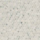 Arabescato Carrara 1x1 Hexagon Honed Marble Mosaic