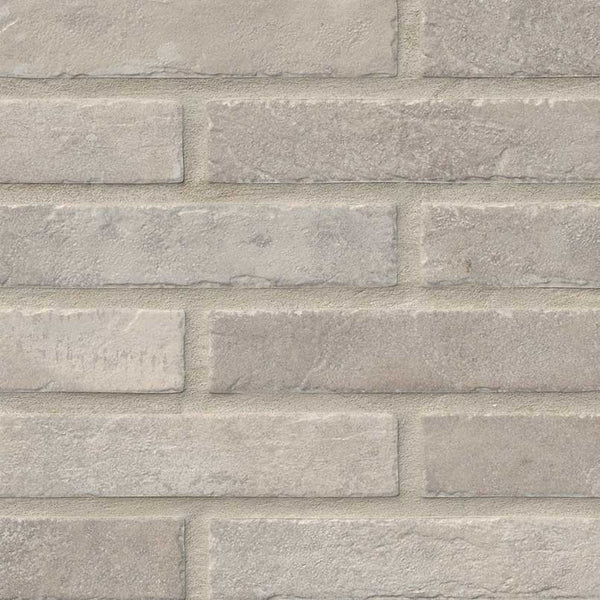 Brickstone Capella Ivory 2x10 Brick Pattern Porcelain Tile for walls and flooring by MSI