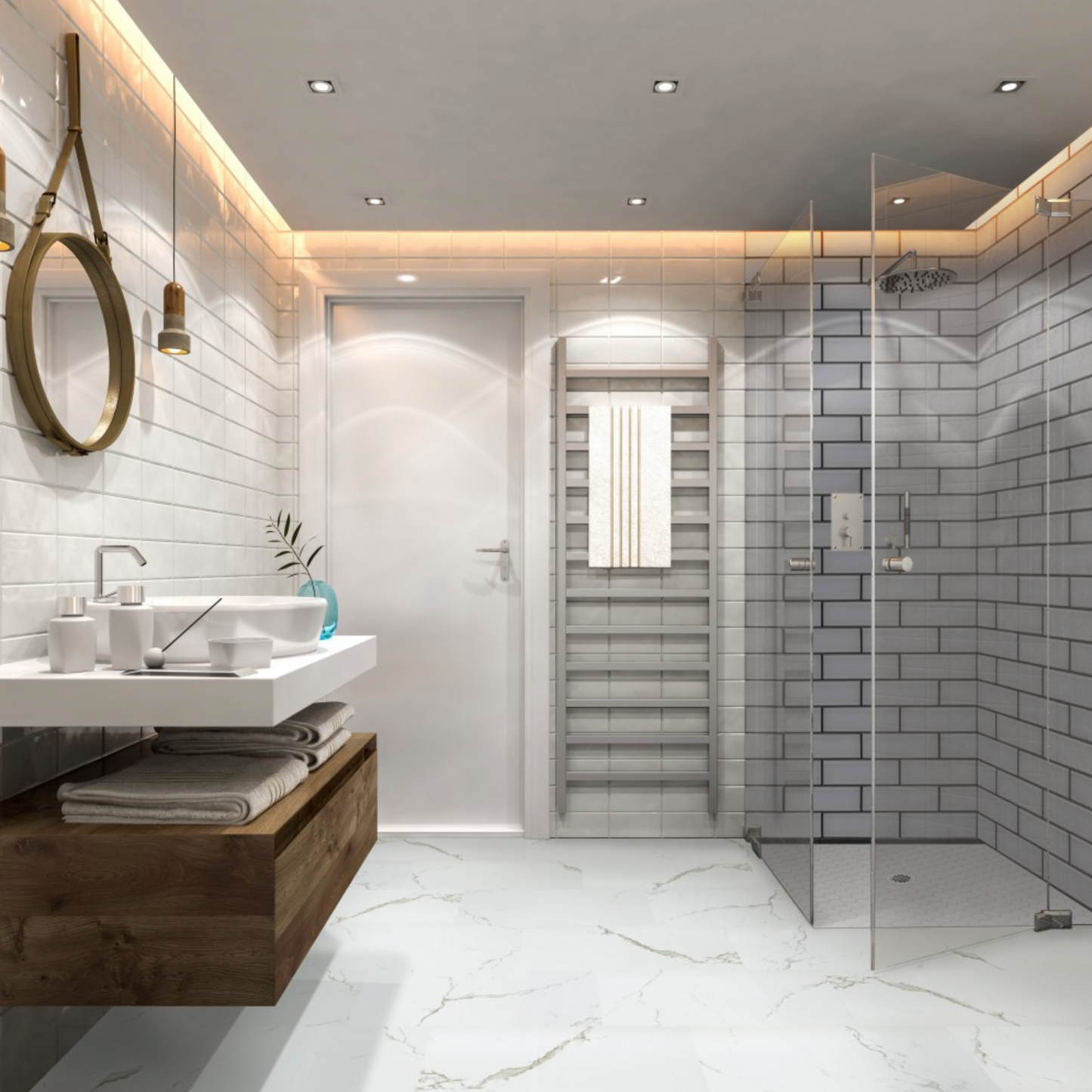 Trecento Calacatta Serra 12X24 Luxury Vinyl Tile