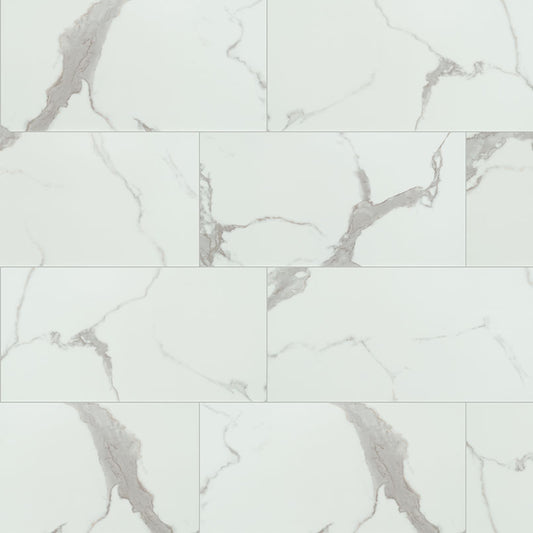 Trecento Calacatta Marbello 12x24 Luxury Vinyl Tile